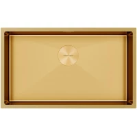 Кухонная мойка Paulmark Next PM217444-BG 74x44 см, золотой матовый
