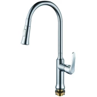 Смеситель для кухни Rush Jawa JA0735-24 с выдвижным изливом, хром