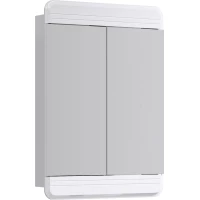 Зеркальный шкаф 60x85 см белый глянец Aqwella Corsica Kor.04.06