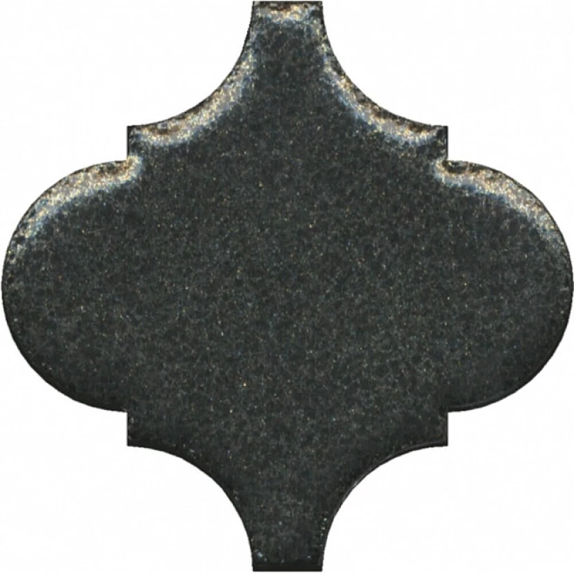 Декор Kerama Marazzi Арабески котто металл 6,5x6,5 черный