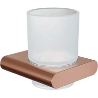 Стакан для зубных щеток Knotlor Oval SC101RB настенный, бронза матовая