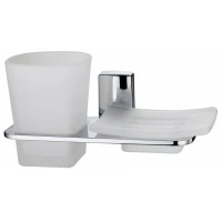 Стакан с мыльницей WasserKRAFT Leine К-5026