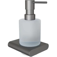 Дозатор для жидкого мыла Knotlor Oval LD101GM 200 мл, настенный, вороненая сталь