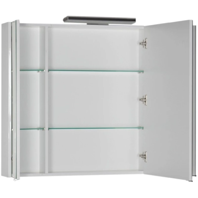 Зеркальный шкаф 104x85 см белый Aquanet Франка 00183047