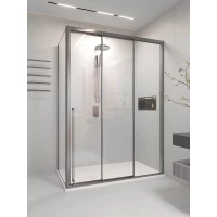 Душевой уголок Veconi Premium Prato PR3/R-SP-160100-01-GR-C4 160x100 см R, профиль графит матовый, стекло прозрачное