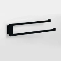 Полотенцедержатель Colombo Design MiniQ B5012.NM 33 см, поворотный, двойной, черный матовый