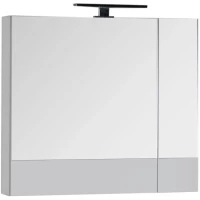 Зеркальный шкаф 75x67 см белый Aquanet Верона 00175381