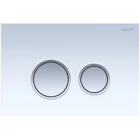 Кнопка смыва Aquatek KDI-0000028 для инсталляции, белый/хром