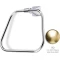 Полотенцедержатель кольцо Stil Haus Prisma PR07(18) золотой матовый - 1