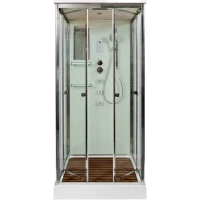 Душевая кабина 100x100x220 см Deto V1015 прозрачное