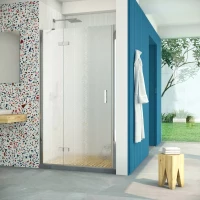 Душевая дверь Vegas Glass AFP Retta 100 08 02 L 100 см L, профиль хром, стекло шиншилла