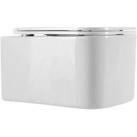 Унитаз подвесной Art&Max Latina AM215CHR/SC безободковый, с сиденьем микролифт, белый