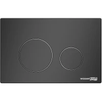 Кнопка смыва WasserKRAFT MB02 для инсталляции, черный матовый