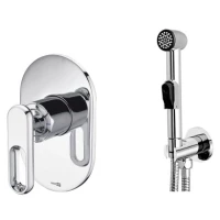 Гигиенический душ WasserKRAFT A111857 со смесителем, хром