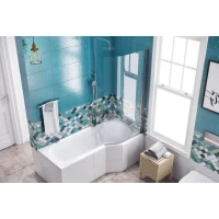 Шторка для ванны 75 см R прозрачное стекло Excellent Be Spot KAEX.2309.750.PR