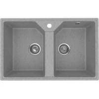 Кухонная мойка Uperwood Econ UPD-402 4010202114 77x49 см, серый матовый