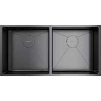 Кухонная мойка Omoikiri Taki 86-2-U/IF-GM 4993793 86,5x44 см, вороненая сталь