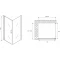 Душевой уголок 80x100 см Abber Sonnenstrand AG04080B-S100B прозрачное Душевой уголок 80x100 см Abber Sonnenstrand AG04080B-S100B прозрачное - 4