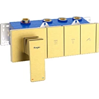 Смеситель для ванны Raglo R02.273.03 встраиваемый, золотой матовый