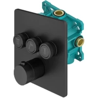 Термостат для ванны Plumberia Selection PSBOX KITPSB2903NO встраиваемый, черный матовый