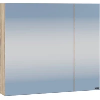 Зеркальный шкаф Санта Марс 700418 70x65 см L, дуб янтарный