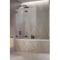 Шторка для ванны Radaway Essenza Pro Brushed GunMetal PND II 120 Left 10102120-92-01L прозрачное 