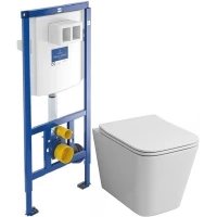 Комплект подвесной унитаз Grossman GR-4441S + система инсталляции Villeroy & Boch 92246100