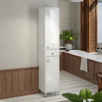 Пенал Comforty Сочи 00004136987 напольный R, белый глянец