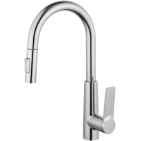 Смеситель для кухни Wonzon & Woghand WW-A20782-CR с выдвижным изливом, хром