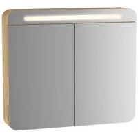 Зеркальный шкаф 80x70 см дуб Vitra Sento 60896