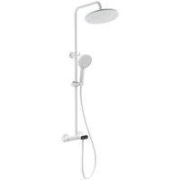 Душевая система Wonzon & Woghand Muse Corno WW-B2091-A-MW 255 мм, с термостатом, белый матовый