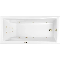 Акриловая ванна Whitecross Palace 0104.180080.100.LINE.GL 179,5x80 см, с гидромассажем, белый