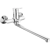 Смеситель для ванны Voda Fin FN31 универсальный, с душевым гарнитуром, хром