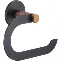 Держатель туалетной бумаги Savol S-002152HD черный матовый/розовое золото