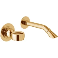 Смеситель для раковины Webert Opera OA830606010 встраиваемый, без донного клапана, золотой