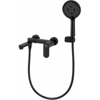 Смеситель для ванны Frap F3285-6 с душевым гарнитуром, черный матовый