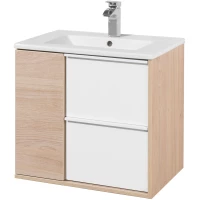 Тумба белый глянец/дуб эврика 60 см Акватон Бостон 1A252501BN010