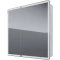Зеркальный шкаф 80x80 см белый глянец R Dreja Point 99.9034 - 1