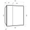 Зеркальный шкаф 80x80 см белый глянец R Dreja Point 99.9034 - 9