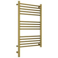 Полотенцесушитель электрический 800x500 состаренная латунь МЭМ левый, перемычка прямая Сунержа Богема 3.0 051-5804-8050