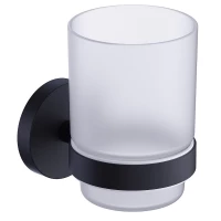 Стакан для зубных щеток Timo Saona 13031/03 настенный, черный матовый