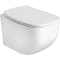 Унитаз подвесной AXA White Jam WCWH3312701 безободковый, с сиденьем микролифт, белый глянец - 1