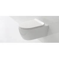 Унитаз подвесной SSWW NC2039 безободковый, с сиденьем микролифт, белый