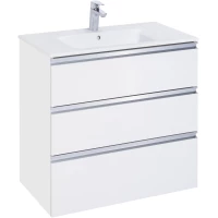 Тумба с раковиной белый глянец 80,5 см Roca The Gap A857406806 + 3279A4000
