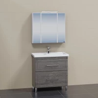 Комплект мебели дуб шале графит 81,5 см Санта Венера 221018 + FOCTEP80 + 113011