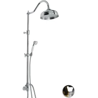 Душевая стойка Emmevi C02618ECO 200 мм, хром/золотой