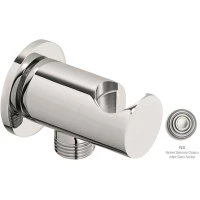 Подключение для душевого шланга с держателем Emmevi C06933/NS никель матовый