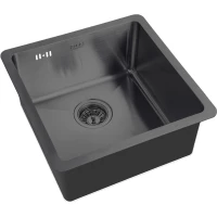 Кухонная мойка Zorg HD 4444 GRAFIT 44x44 см, графит