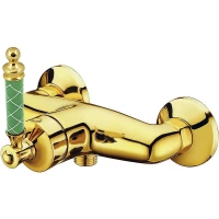 Смеситель для душа Boheme Vogue Murano 214-MR-GR золотой/бирюзовый