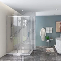 Душевой уголок Veconi Rovigo RV070CH-12090-01-C4 120x89 см, профиль хром, стекло прозрачное